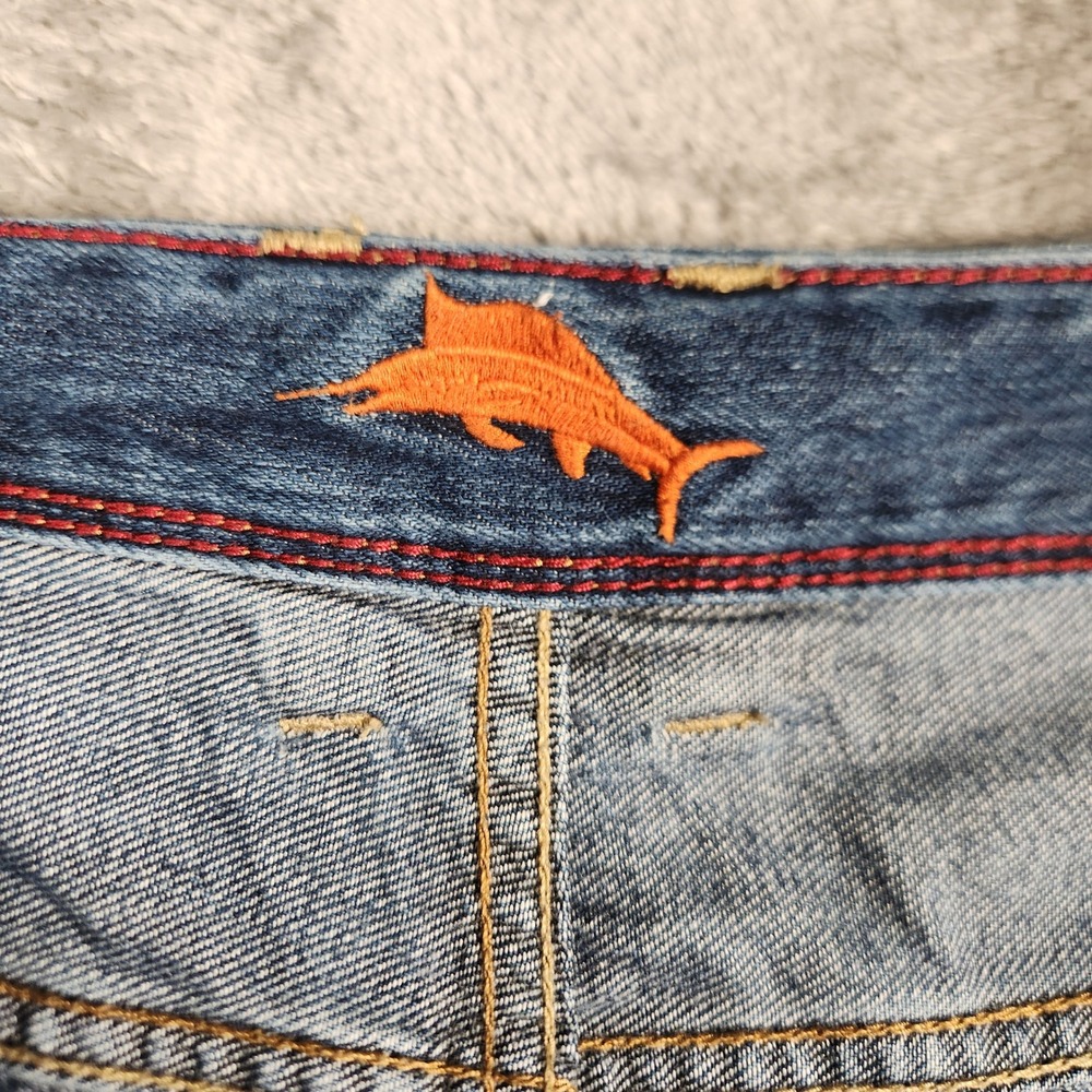 Tommy Bahama Mens Jeans‎ 38x34 Blue Denim Straight Leg Casual Pants - Picture 7 of 13